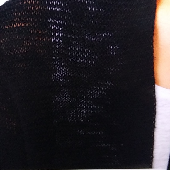 💵 HOST PICK- EILEEN FISHER CLASSIC LONG RIBBED CARDIGAN SWEATER,BLACK, S-XS - Picture 10 of 12